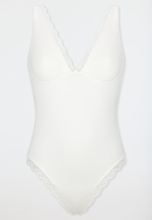Morbido reggiseno in pizzo off-white - Unique Micro