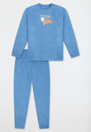 Schlafanzug lang Frottee Bündchen air - Nightwear