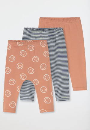 Pantalons pour bébé côtelés, longs, lot de 3, multicolores - Bébé