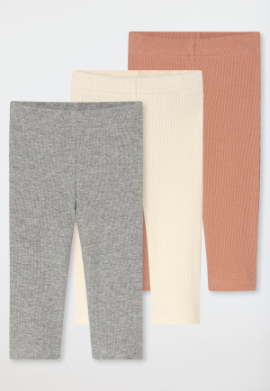 Pantalons côtelés brossés, longs, lot de 3, multicolores - « Bébé »