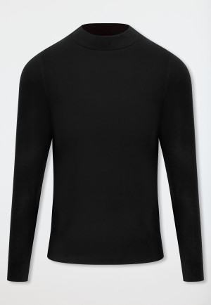 Warm shirt met lange mouwen, zwart - Invisible Soft Warming