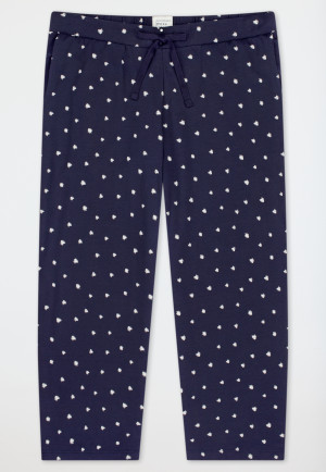 3/4-broek stippen donkerblauw - Mix+ Relax