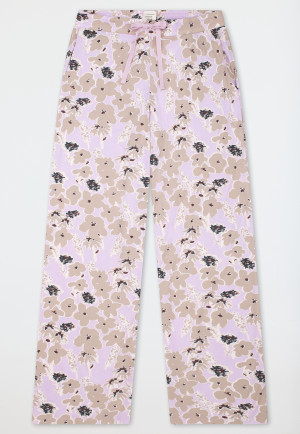 Langere broek met veelkleurige bloemenprint - Mix+ Relax