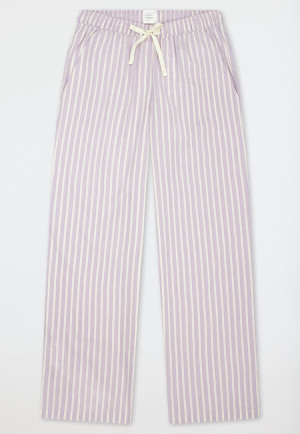 Langere broek van geweven viscose, multicolor strepen  Mix+ Relax