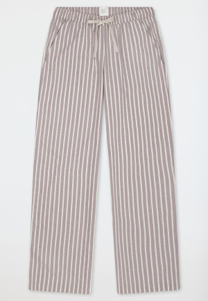 Langere broek van geweven viscose, multicolor strepen  Mix+ Relax