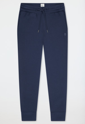 Doubleface manchetten joggingbroek admiraal - Mix+ Relax