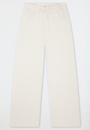 Langere broek van jerseybreisel, beige gemêleerd - Mix+ Relax