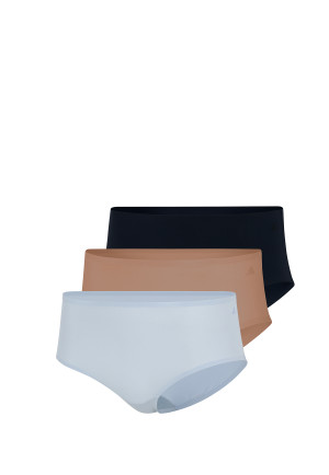 Hipster slip 3-pack Zwart/Blauw/Bruin - ADIDAS