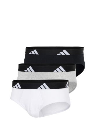 Slip 3er-Pack Schwarz/Grau/Weiss - ADIDAS