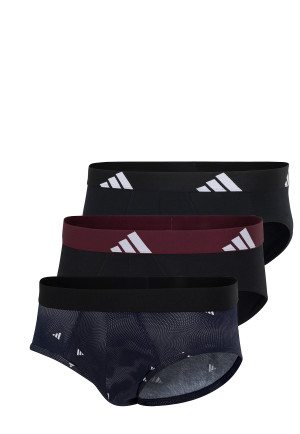 Slip 3-pack Zwart met patroon - ADIDAS