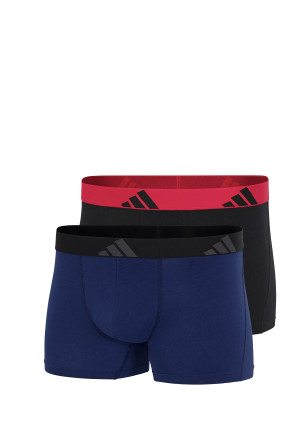 Boxers ajustés lot de 2 Noir/Rouge/Bleu - ADIDAS