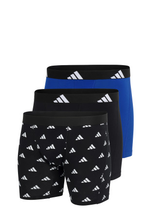 Enge Boxershorts 3er-Pack Schwarz/Blau - ADIDAS