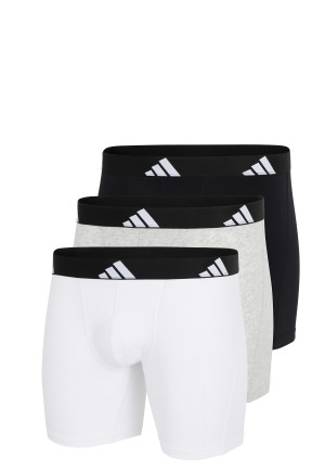Enge Boxershorts 3er-Pack Schwarz/Grau/Weiss - ADIDAS