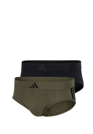 Slip 2-pack Zwart/Olijf - ADIDAS