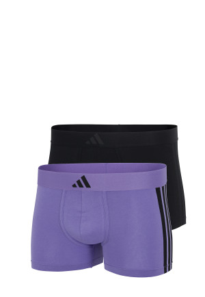 Boxer briefs long 2-pack Black/Purple - ADIDAS