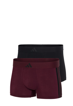 Aansluitende boxershorts 2-pack Zwart/Bordeaux - ADIDAS