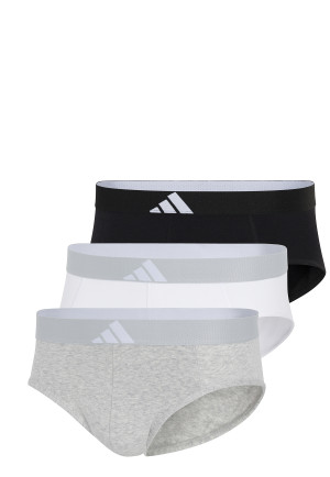 Briefs 3-pack Black/Grey/White - ADIDAS