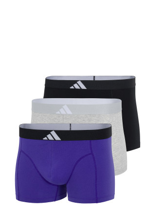 Boxer briefs 3-pack Black/Purple/Grey - ADIDAS