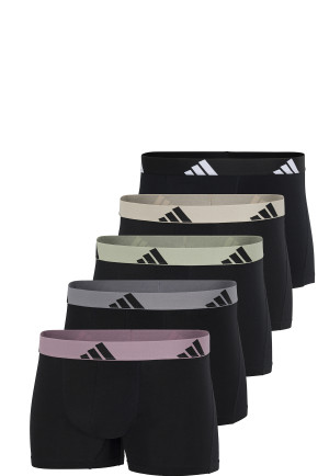 Boxer briefs with logo 5-pack Black - ADIDAS