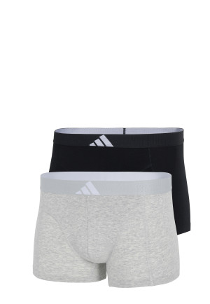 Enge Boxershorts 2er-Pack Schwarz/Grau - ADIDAS