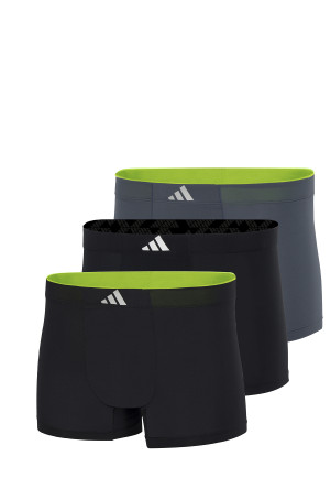 Aansluitende boxershorts 3-pack Zwart/Grijs - ADIDAS
