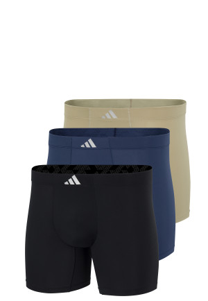 Aansluitende boxershorts lang 3-pack Zwart/Groen/Blauw - ADIDAS
