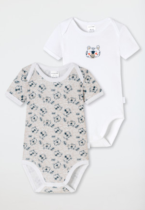 2 Mois Mixte bébé Visiter la boutique SchiesserSchiesser Baby Kurzarm Bodies 2 Pack Ensemble de sous-vêtement Bambins Multicolore 1 