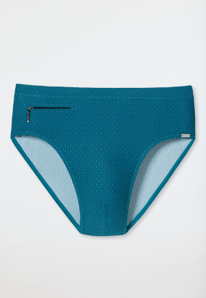 Swimming trunks briefs knitware petrol blue - Classic Swim