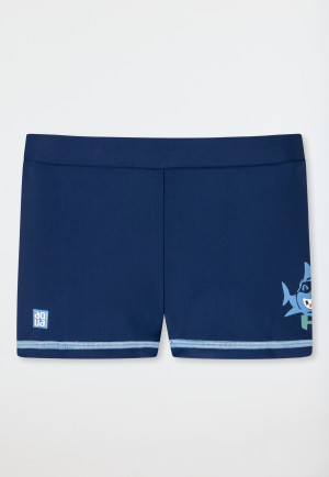 Swimming trunks knitware shark blue - Aqua Kids Boys