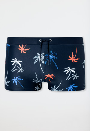 Badehose Wirkware recycelt LSF40+ Schulsport Palmen multicolor - Aqua Teen Boys