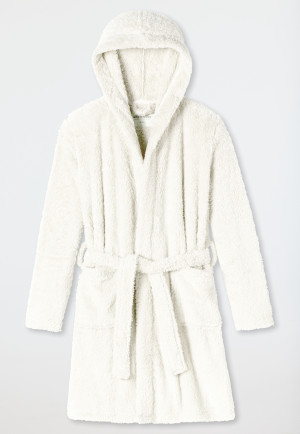 Bathrobe teddy fleece off-white - Original Classics