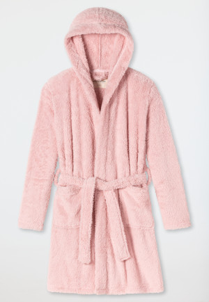 Bademantel Teddy-Fleece rosé - Original Classics