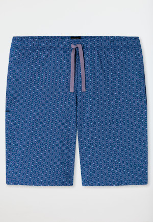 Bermuda blauwgrijs met patroon - Mix+ Relax