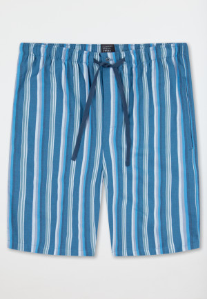Bermuda shorts short woven fabric aquarium striped - Mix+Relax