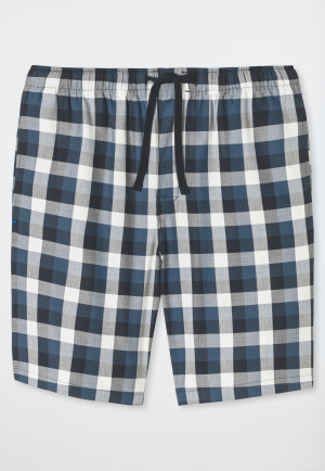 Bermuda shorts short woven fabric multicolor chequered - Mix+Relax