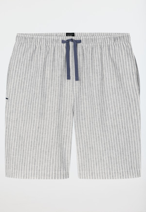 Bermuda in tessuto di lino a strisce admiral - Mix+ Relax