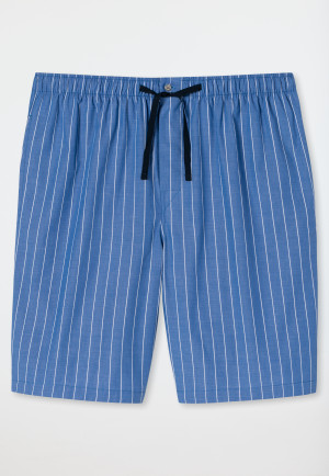 Bermudashorts Webware Organic Cotton Streifen aqua - Mix+Relax
