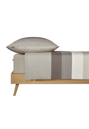 Bed linen set two-piece Renforcé gray striped - SCHIESSER Home