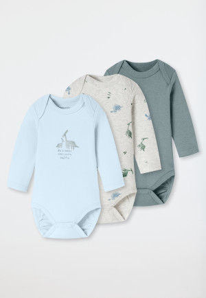 Bodys langarm Dinos mehrfarbig - Baby