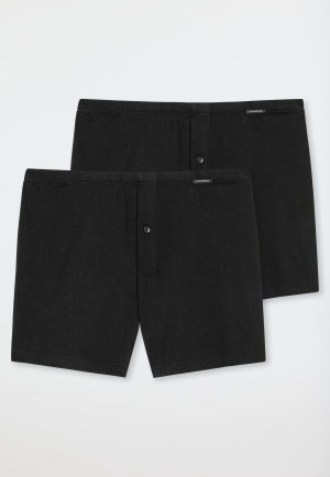 Boxershorts 2-pack jersey zwart - Boxershorts Multipack