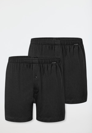 Boxershorts 2er-Pack Jersey schwarz - Boxershorts Multipacks