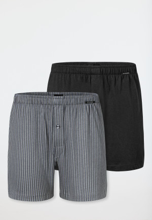 Boxer shorts 2-pack jersey plain patterned - Boxer shorts multipack