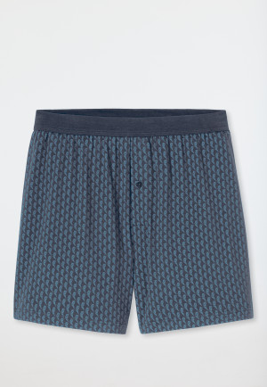 Boxer shorts Organic Cotton patterned graphite - Comfort Fit