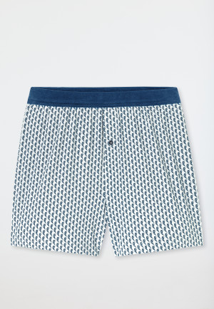 Boxer shorts Organic Cotton patterned silver - Comfort Fit