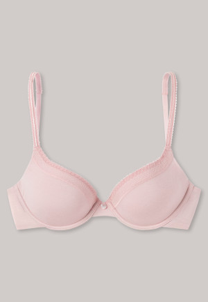 Soutien-gorge à armatures avec coques, rosé - Long Life Softness