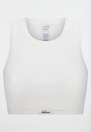 Brassière côtelé off-white - Revival Paula