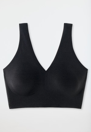 Bustier Microware removable pads black - Invisible Soft