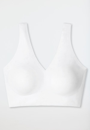 Bustier Microware removable pads white - Invisible Soft