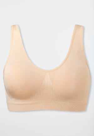 Bustier senza cuciture color sabbia - Seamless light