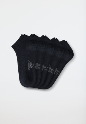 Women's sneaker socks 5-pack stay fresh black - Bluebird